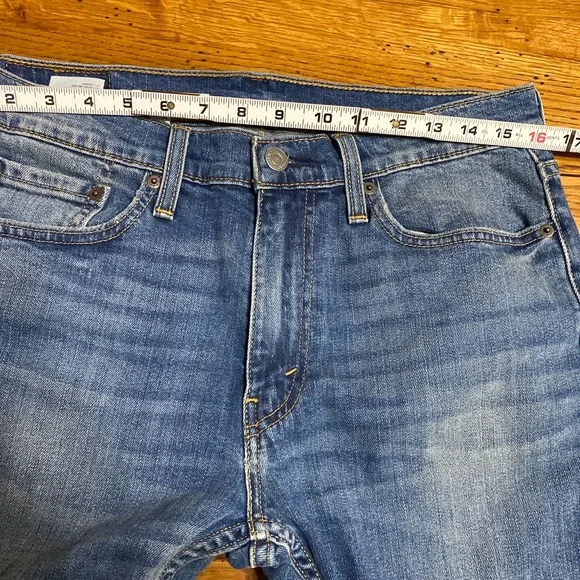 Levi's 513 Slim Straight Blue Jeans W/ Stretch Men's 31x32 RT$69.50. - Picture 4 of 7